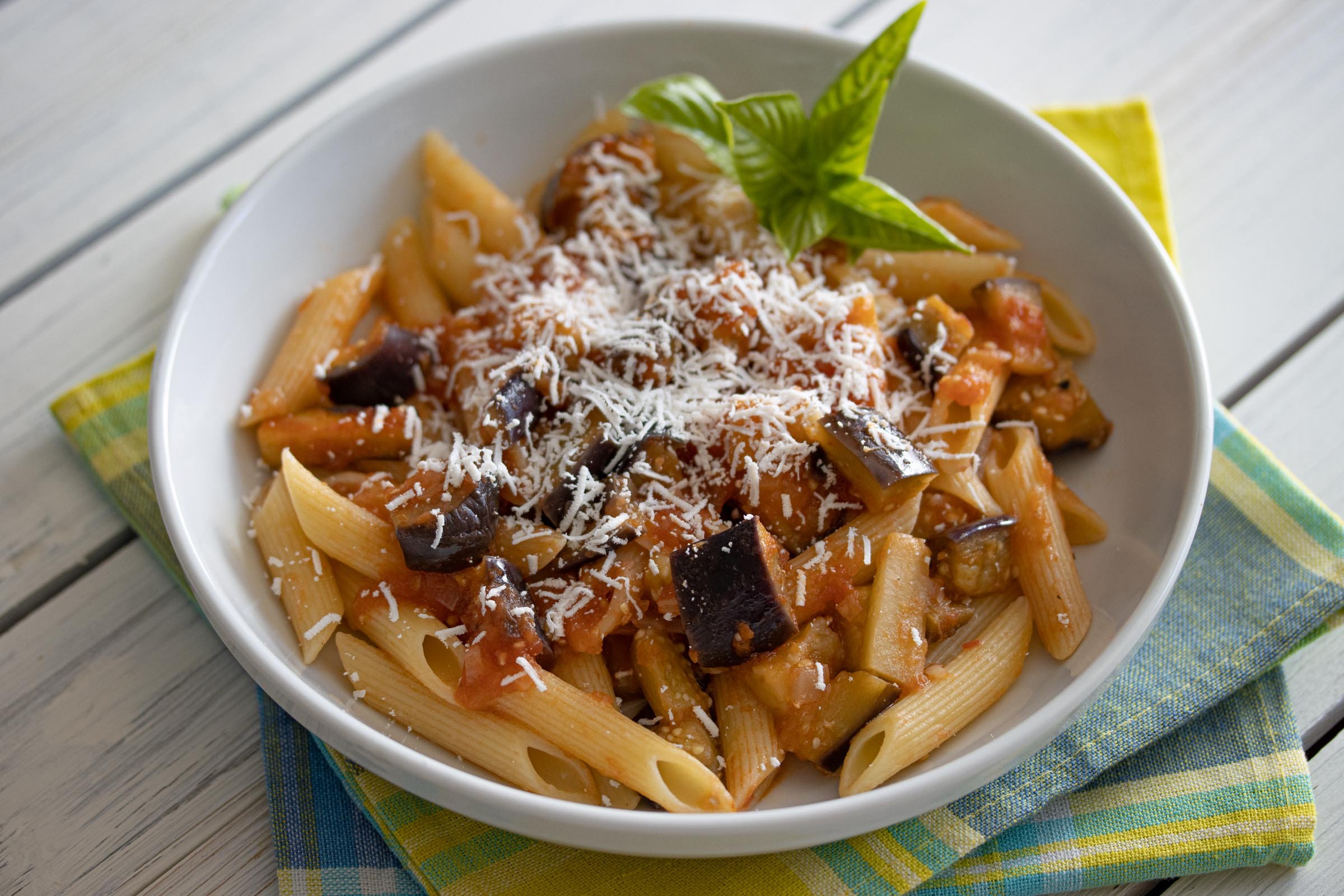 Eggplant, Pasta And Ricotta Salata