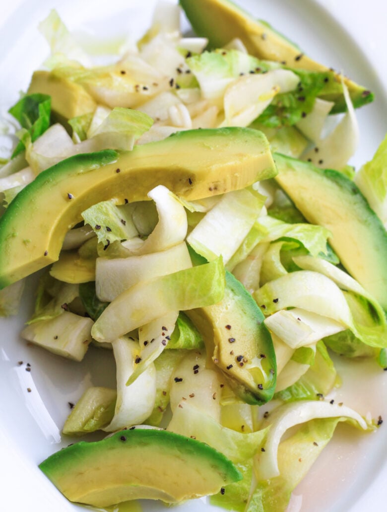 Belgian endive avocado salad