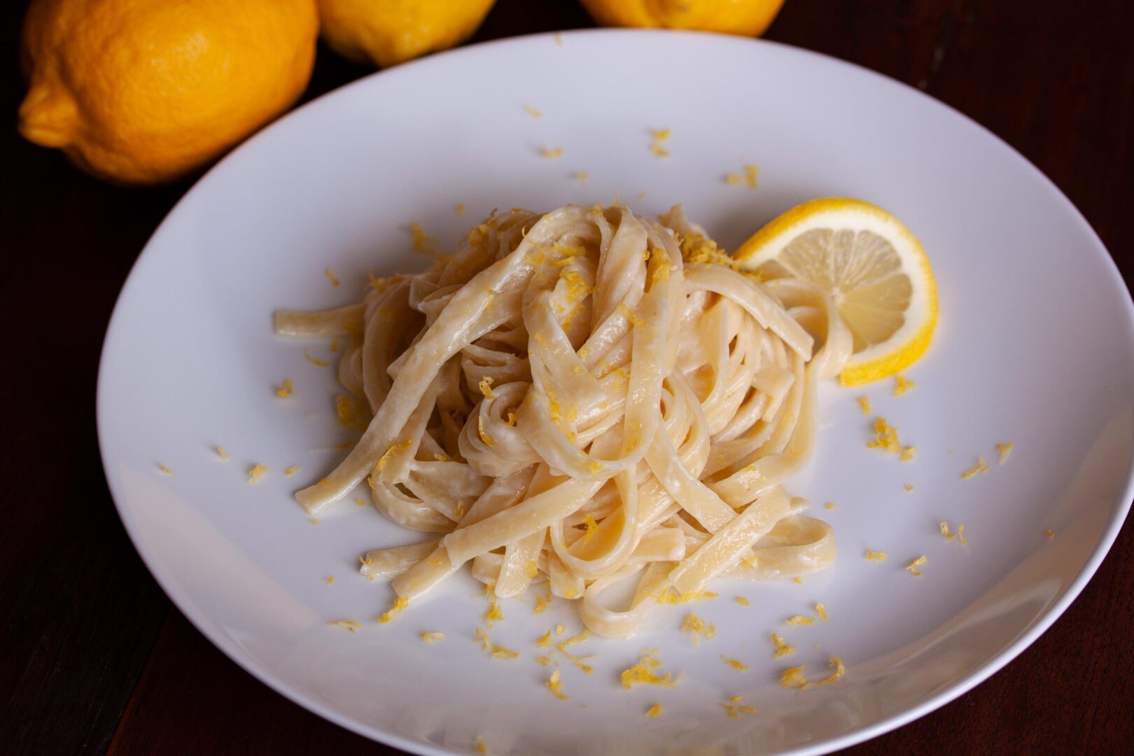 Fettuccine With Lemon Mascarpone Sauce