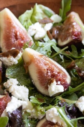 fig with goat cheese salad