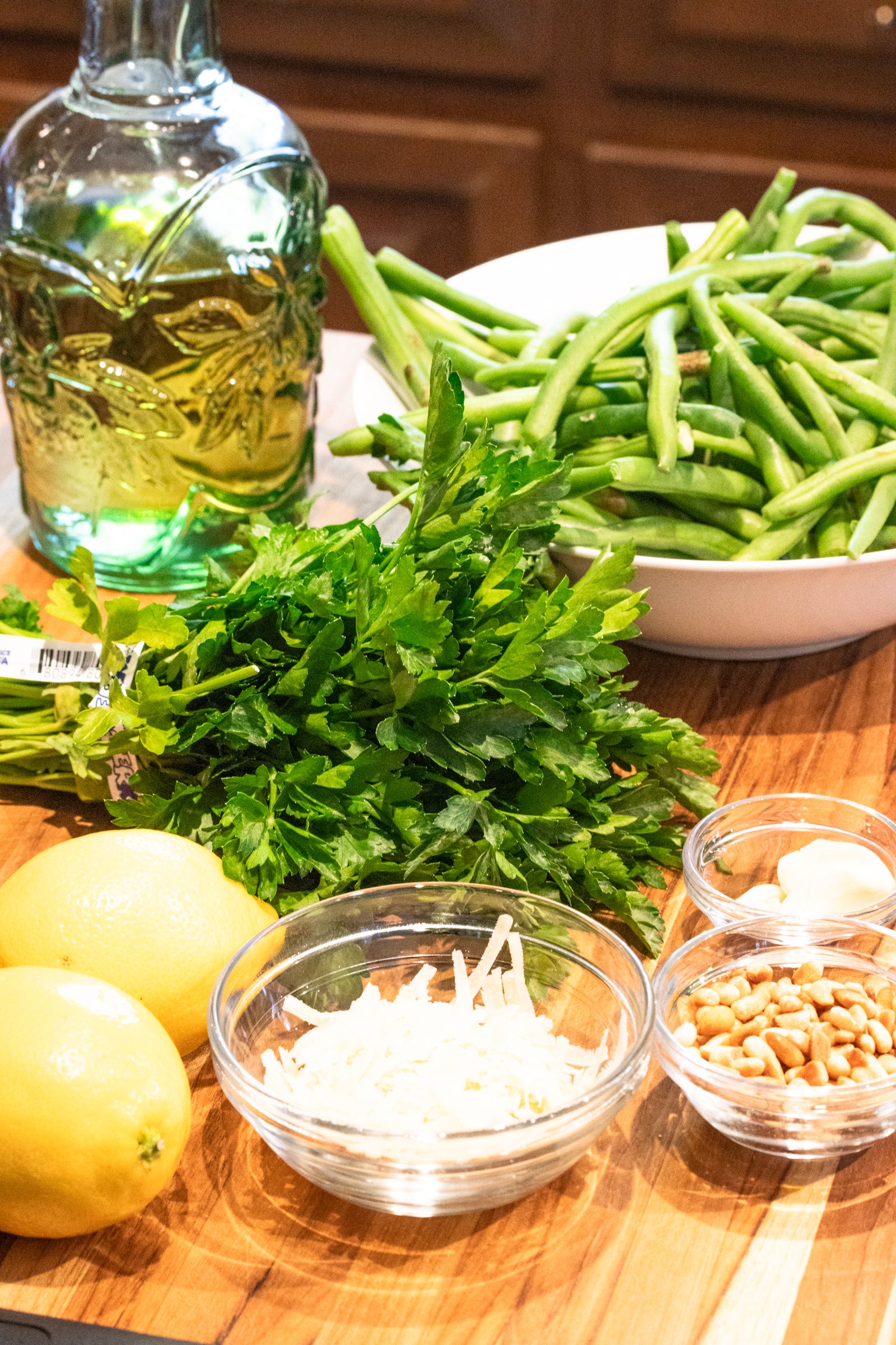 green bean gremolata ingredients