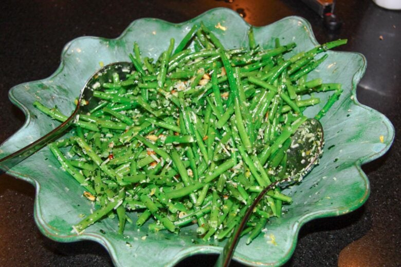 Green beans gremolata