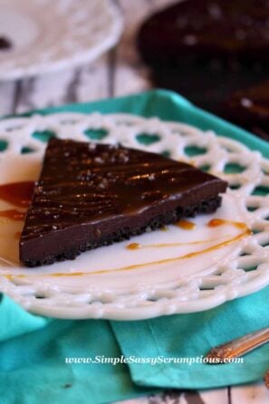 dark chocolate ganache tart