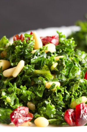 kale salad with honey lemon vinaigrette