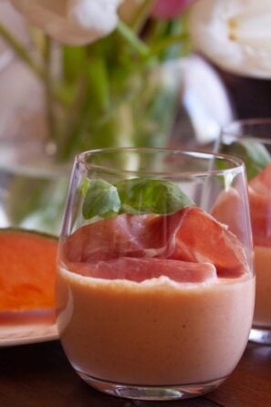 mousse of cantaloupe