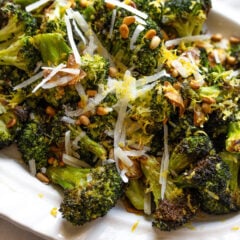 oven roasted broccoli with lemon and garlic