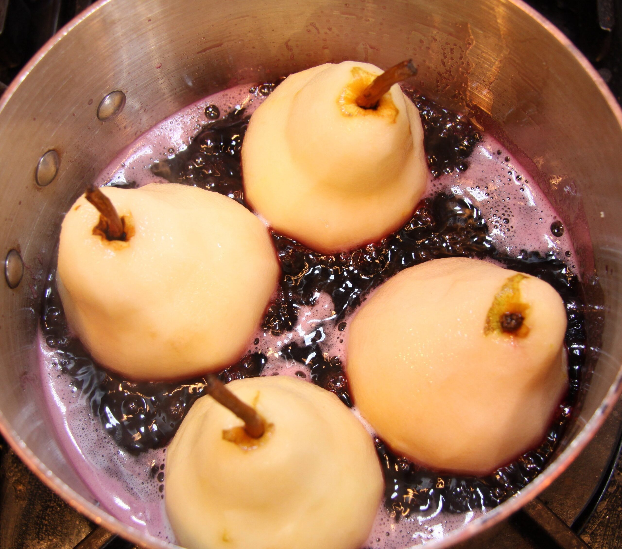 Poached Pears in Wine