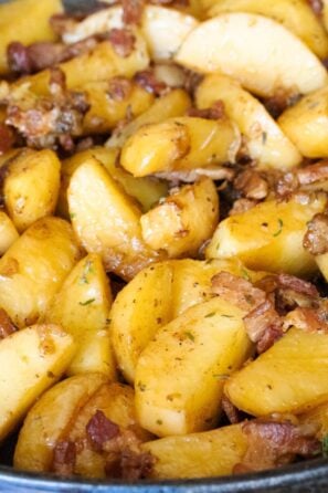 Potatoes Boulangere with Bacon