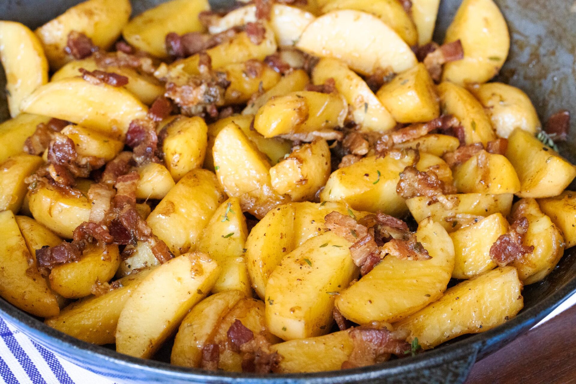 Potatoes Boulangere with Bacon