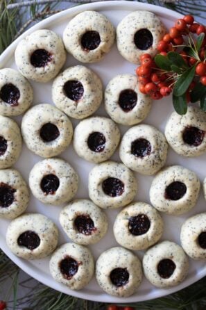 poppy seed thumbprints