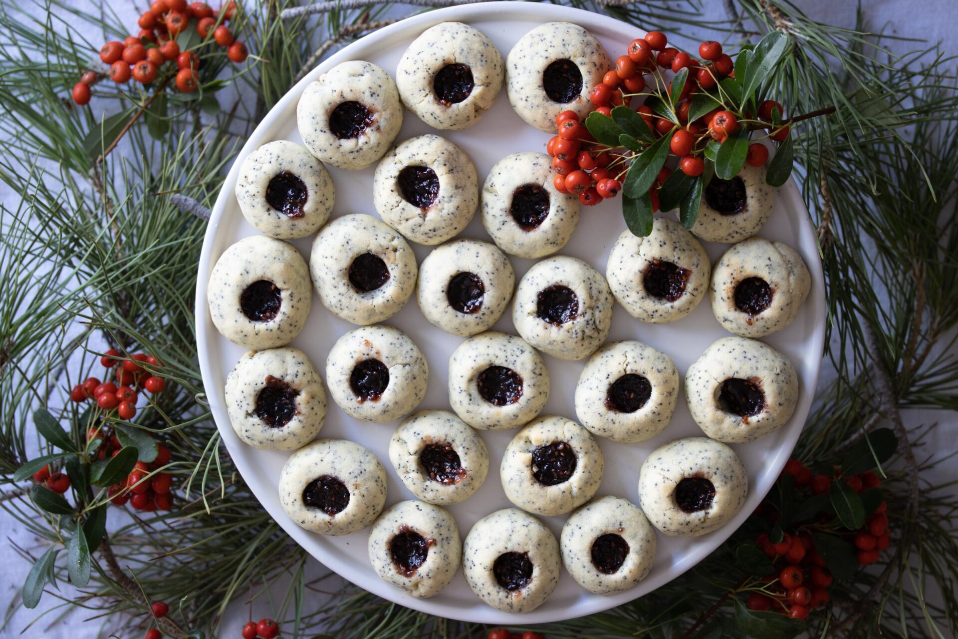 Poppy Seed Thumbprints Cookies