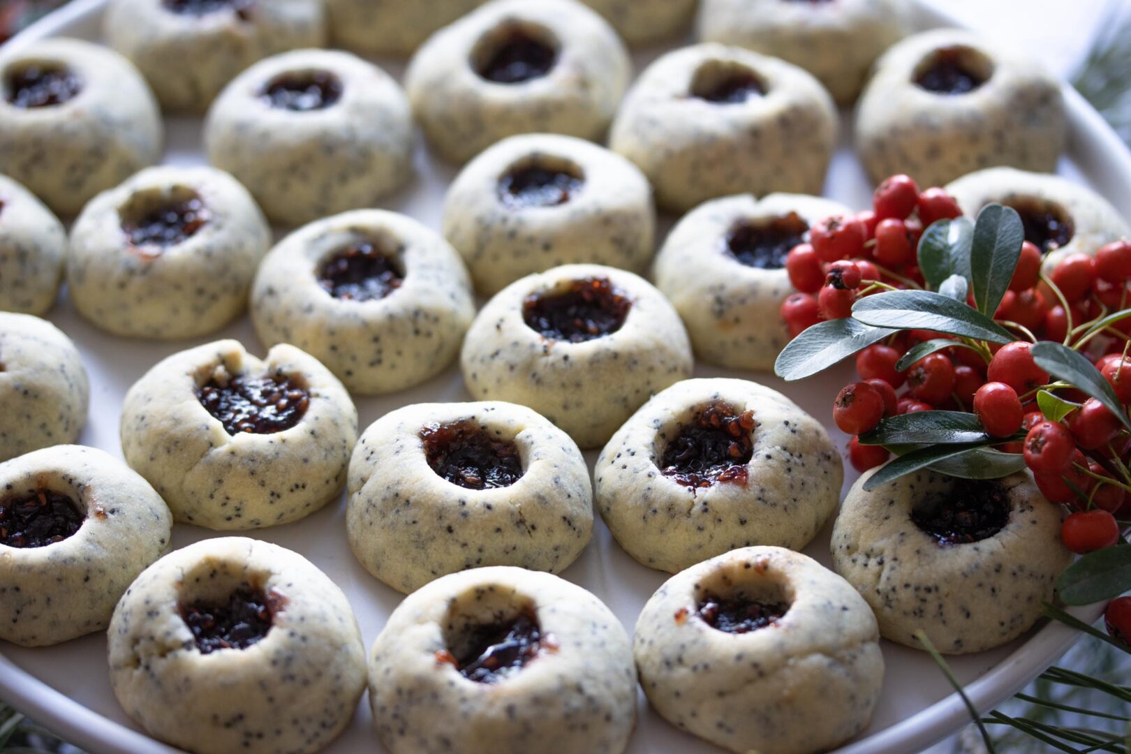 poppy seed thumbprints