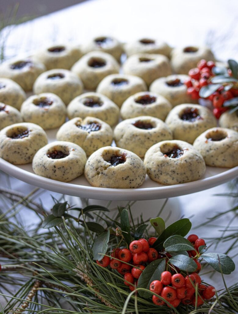 Poppy Seed Thumbprint Cookies 