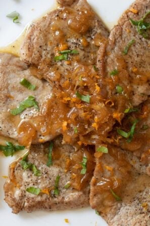 Pork Tenderloin Scaloppine with Balsamic Citrus Sauce