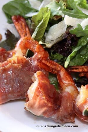 prawns saltimbocca