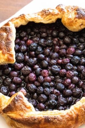 Puff Pastry Blueberry Galette