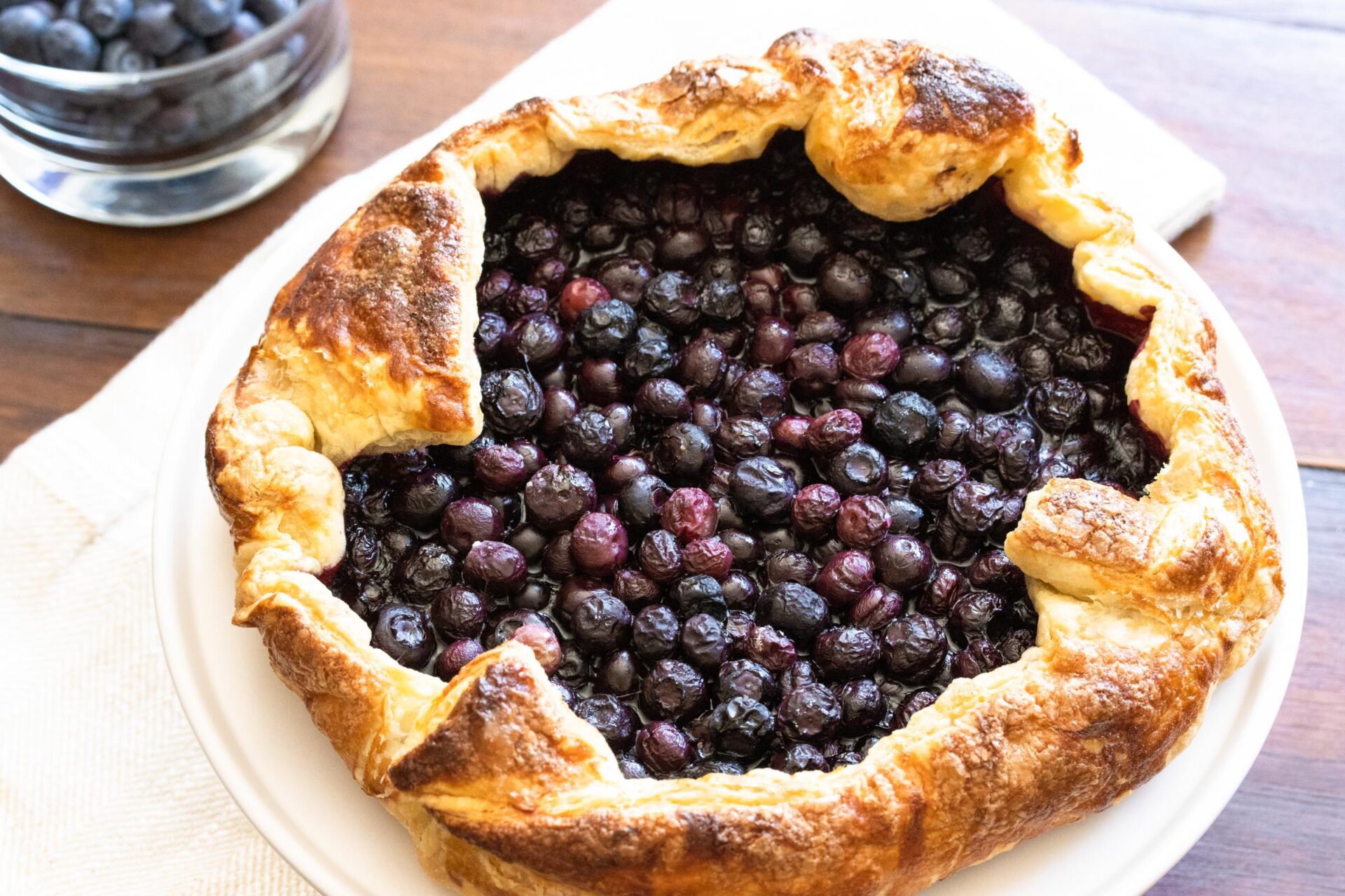 Puff Pastry Blueberry Galette