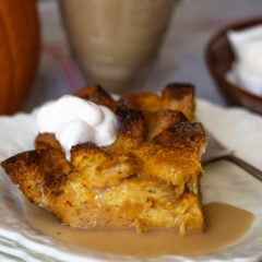 Pumpkin French Toast with Brown Sugar Sauce