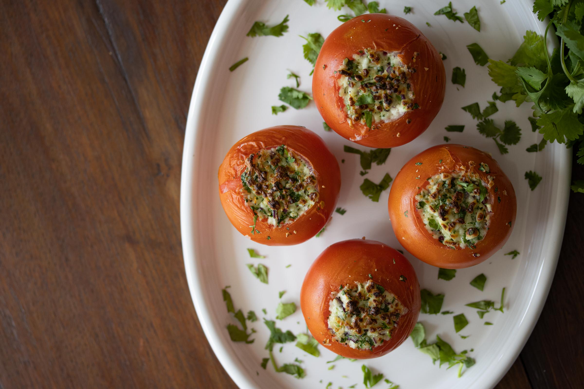 queso fresco stuffed tomatoes