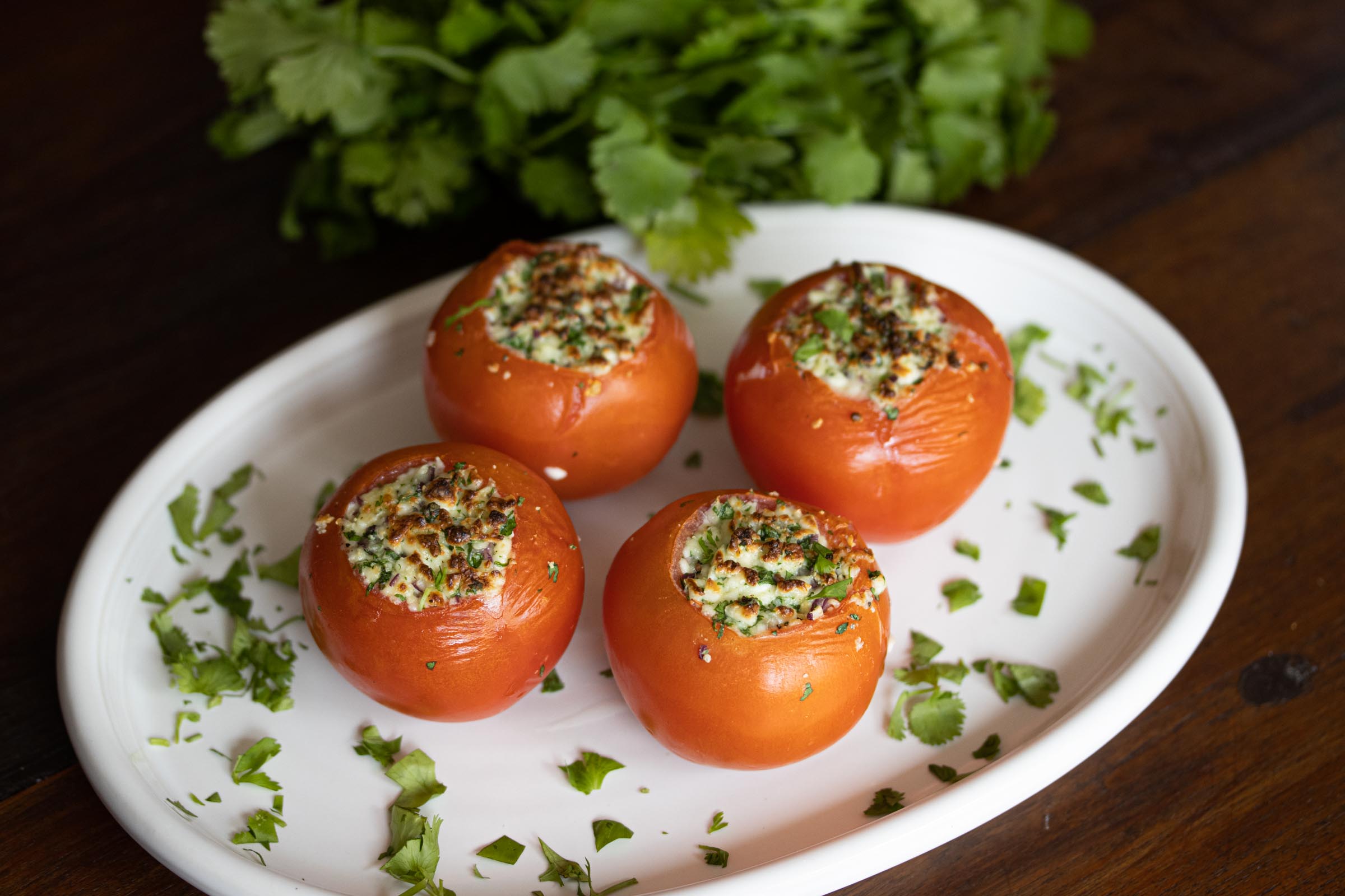 queso fresco stuffed tomatoes