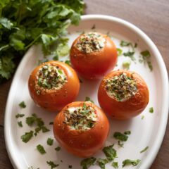 Queso Fresco stuffed tomatoes