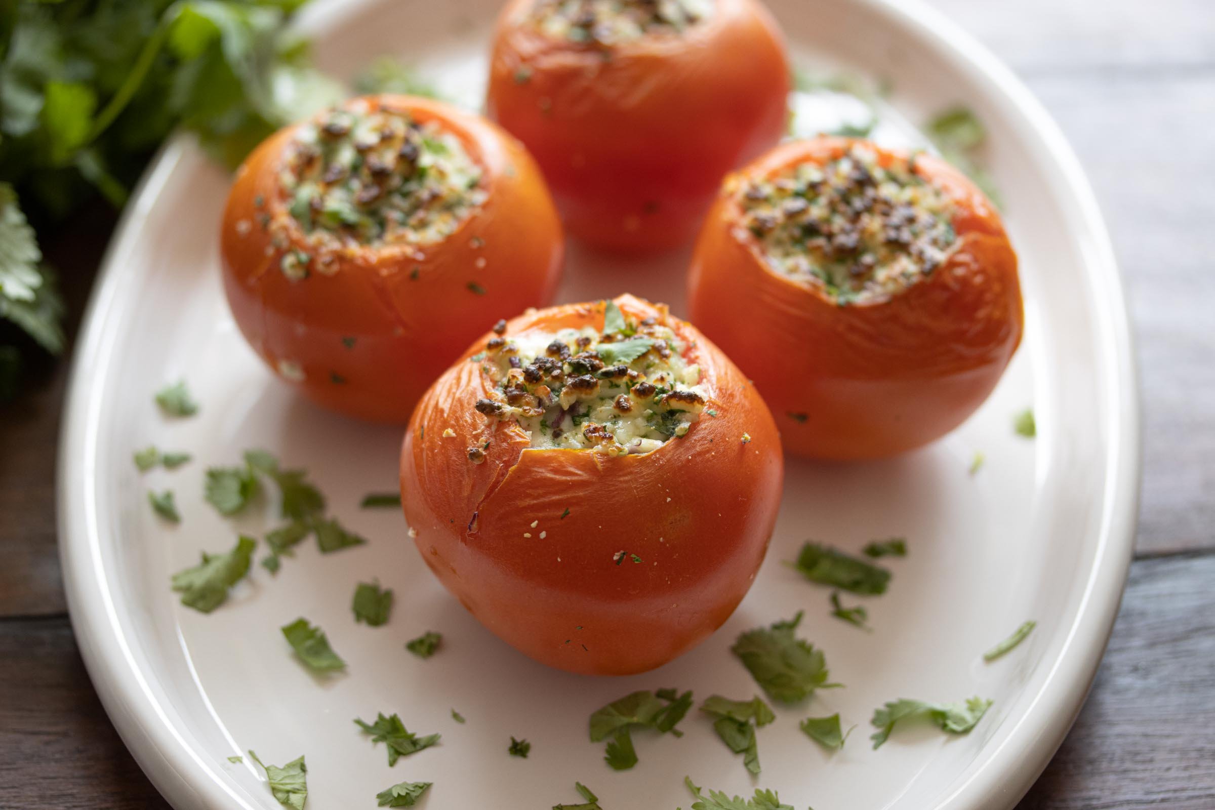 queso fresco stuffed tomatoes