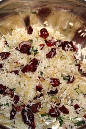 rice with dried cranberries