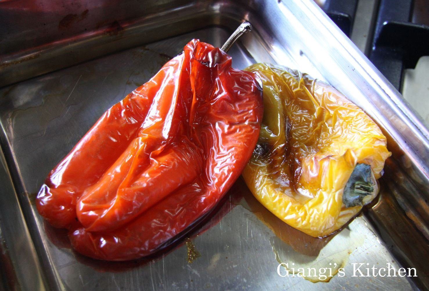 roasted bell peppers.