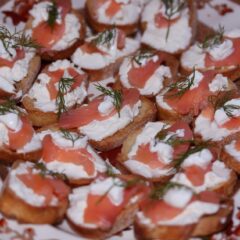 salmon canapes