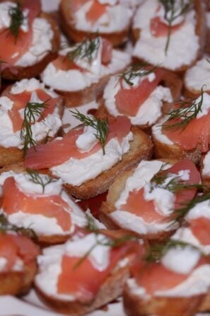 salmon canapes