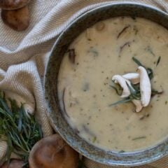 shiitake mushrooms gravy