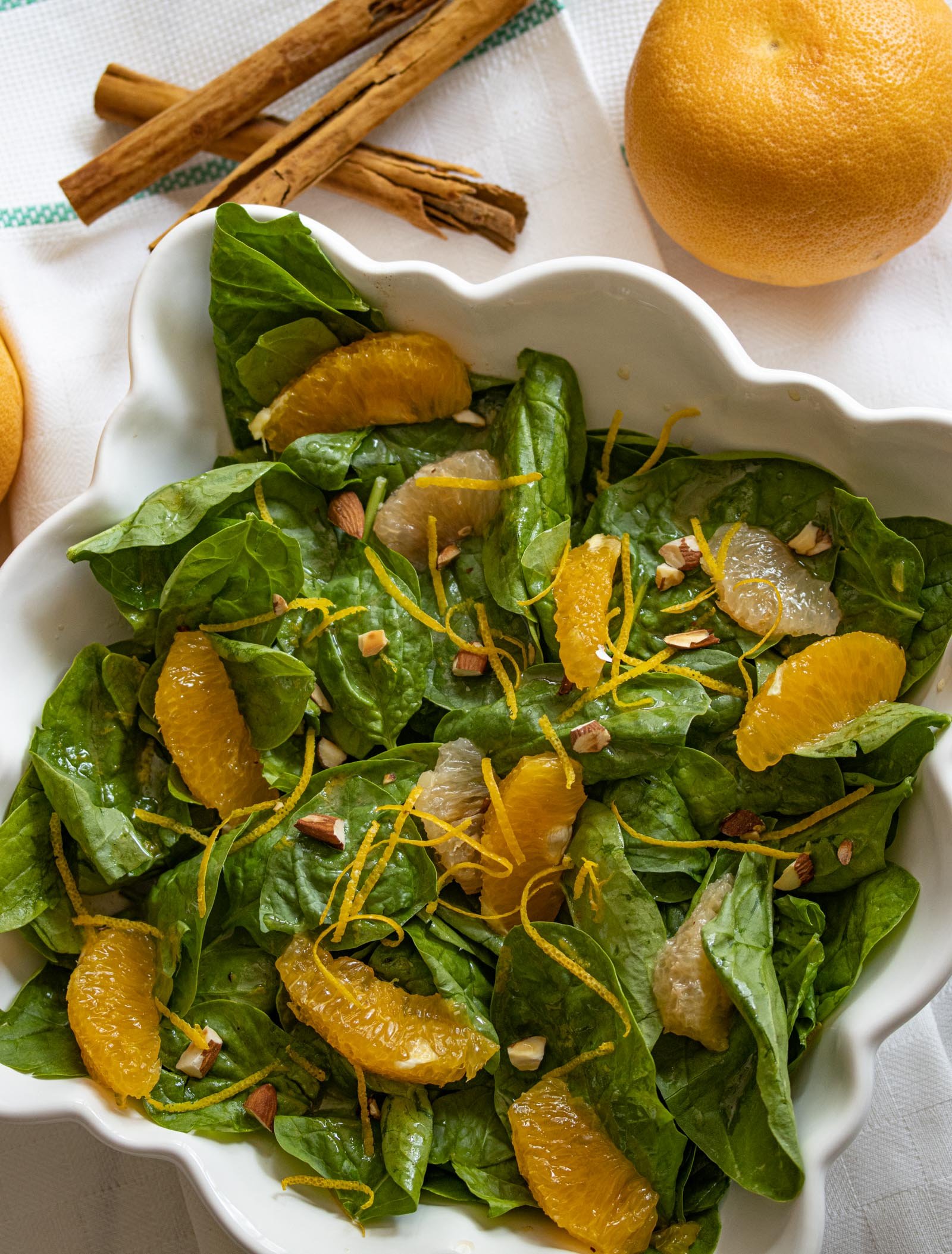 Spinach Salad With Citrus Dressing