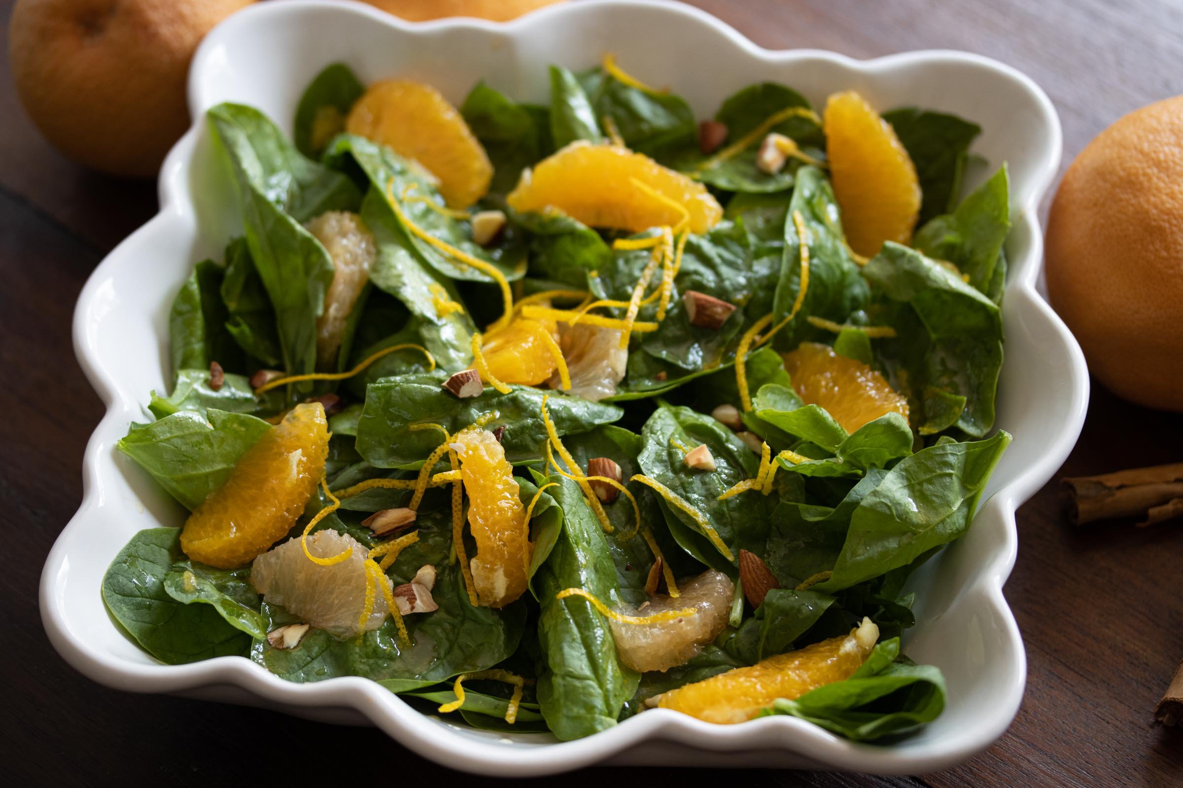 Spinach Salad With Citrus Dressing