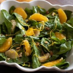 spinach salad with citrus