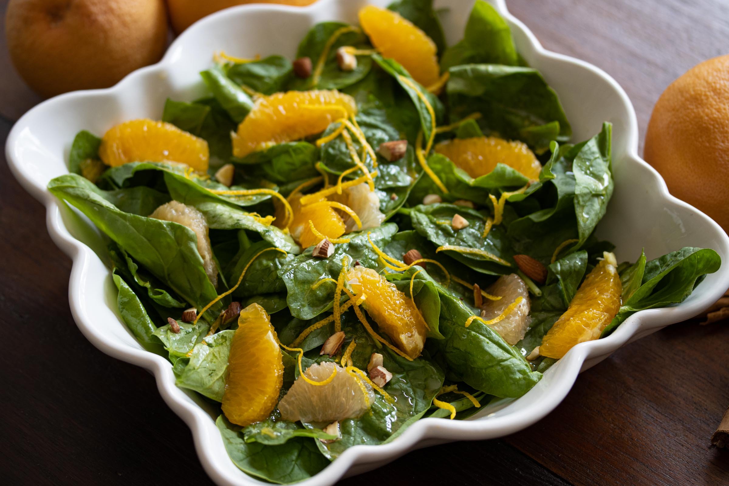 Spinach Salad With Citrus Dressing