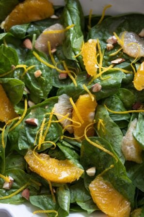 spinach salad with citrus