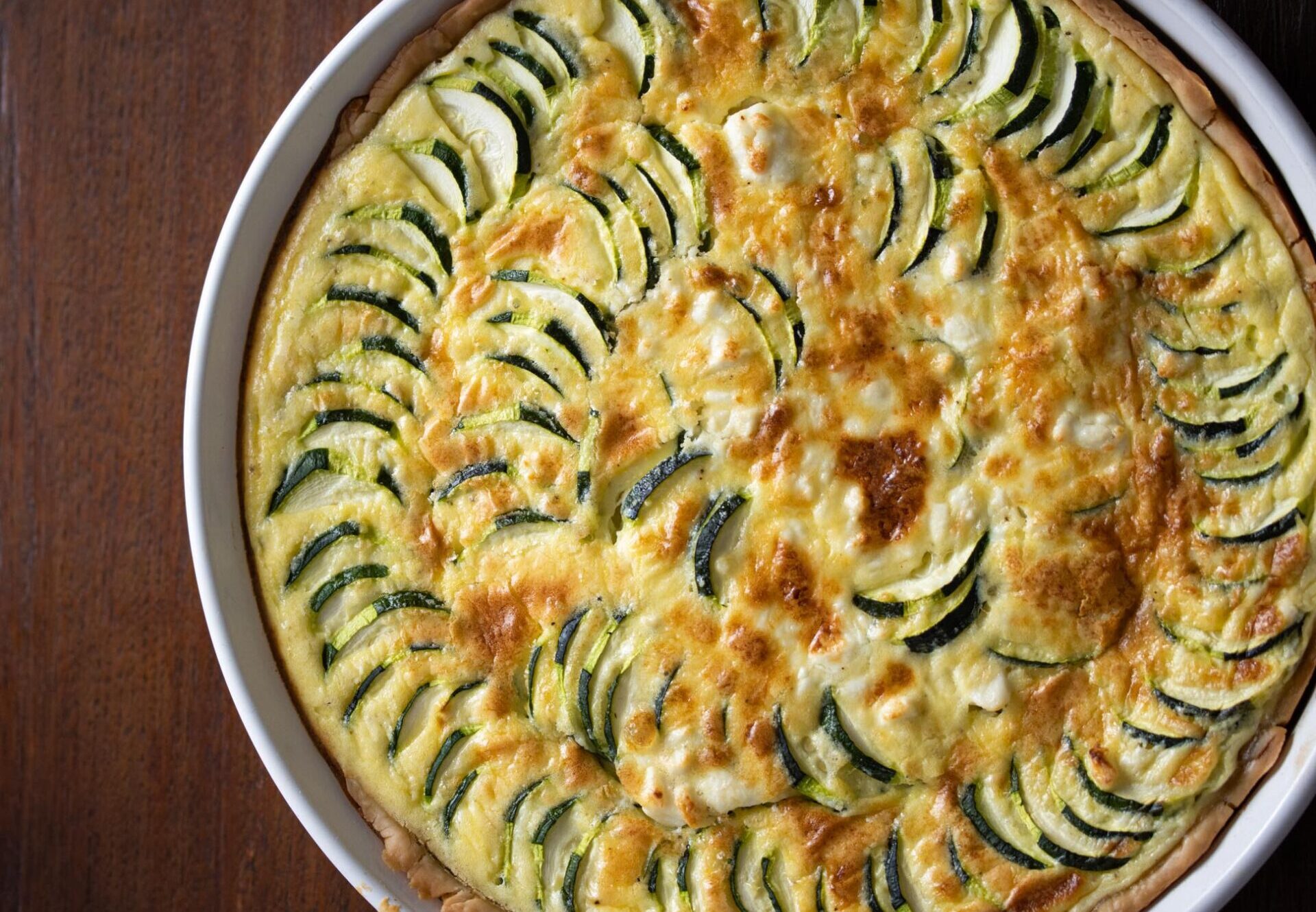 zucchini feta cheese quiche