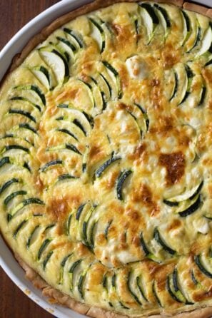 zucchini feta cheese quiche