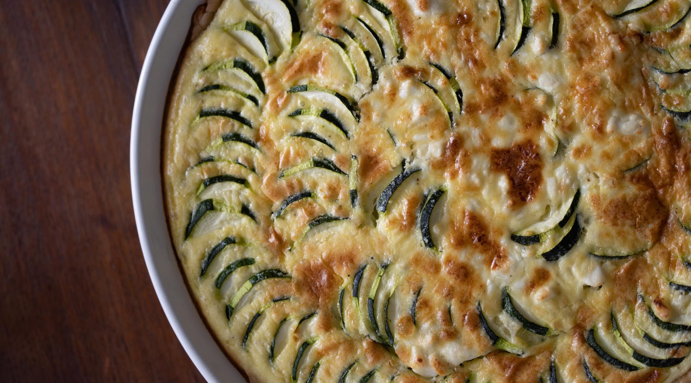 Zucchini Feta Cheese Quiche